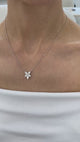 Diamond Pendant Necklace 1.2 ct White Gold