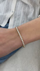 Diamond Tennis Bracelet 5.1 ct Rose Gold