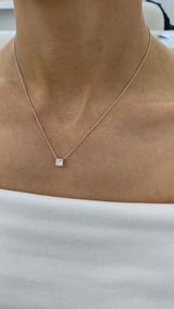 Diamond Pendant Necklace 1 Ct White Gold
