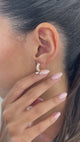 Diamond Hoop Earrings 1.3 ct Yellow Gold