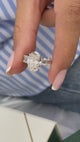 Ginevra Engagement Ring 4.80 Carat White Gold