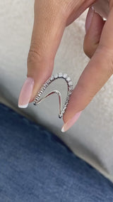 Diamond Band Ring 1.2 ct White Gold