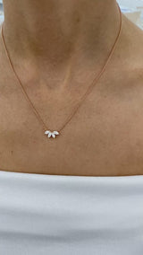 Diamond Pendant Necklace 0.5 ct Rose Gold