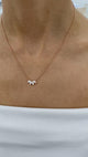 Diamond Pendant Necklace 0.5 ct Rose Gold