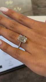 Mila Engagement Ring 5.30 Carat White Gold