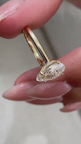Berthe Engagement Ring 1.16 Carat Yellow Gold