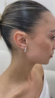 Diamond Huggie Earrings 1.2 ct White Gold