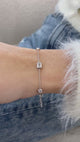 Diamond Link Bracelet 2.2 ct White Gold