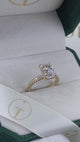 Artemis Engagement Ring 3ct TCW, 14K Gold