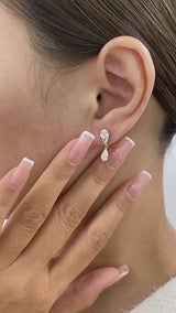 Diamond Drop Earrings 2.3 ct Yellow Gold