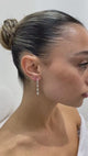 Diamond Drop Earrings 0.55 ct TCW, White Gold