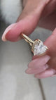 Pilar Heart Diamond Engagement Ring, Yellow Gold 18K