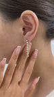 Diamond Drop Earrings 2.3 ct Yellow Gold