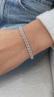 Diamond Tennis Bracelet 3.6 ct White Gold