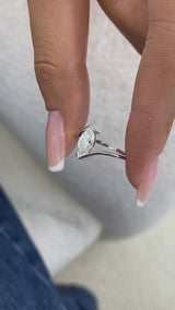 Diamond Solitaire Ring 0.90 ct TCW, White Gold 14K