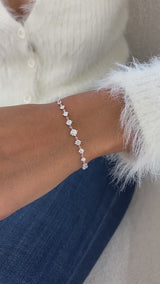 Diamond Link Bracelet 1.7 ct White Gold