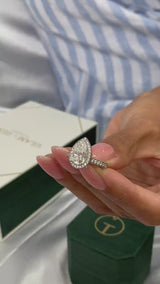 Colette Engagement Ring 2.40 Carat White Gold