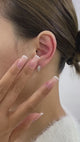Diamond Huggie Earrings 0.6 ct White Gold