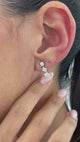Diamond Stud Earrings 1.1 ct White Gold