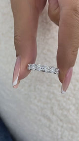 Diamond Band Ring 2.18 ct White Gold