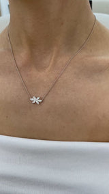 Diamond Pendant Necklace 0.8 ct White Gold