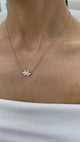 Diamond Pendant Necklace 0.8 ct White Gold