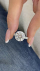 Xyra Engagement Ring 8.8ct TCW, 14K Gold