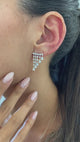 Diamond Chandelier Earrings 2.2 ct White Gold