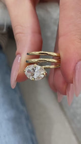 Alarise Diamond Engagement Ring Yellow Gold 14k