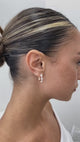 Diamond Hoop Earrings 1.4 ct Rose Gold