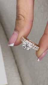 Brynlee Engagement Ring 3.70 Carat Rose Gold