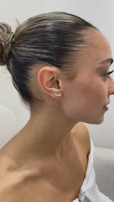 Diamond Climber Earrings 0.3 ct Rose Gold