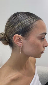 Diamond Drop Earrings 0.55 ct TCW, Rose Gold