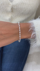 Diamond Tennis Bracelet 5 ct White Gold