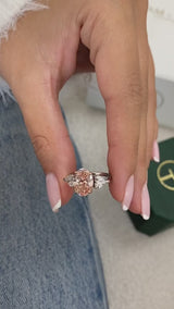 Vittoria Engagement Ring 3.1ct TCW, 14K Gold