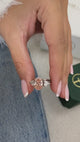 Vittoria Engagement Ring 3.1ct TCW, 14K Gold