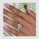 Chereen Engagement Ring 3.1ct TCW, 14K Gold
