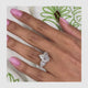 Chereen Engagement Ring 3.1ct TCW, 14K Gold