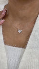 Diamond Pendant Necklace 1.5 ct White Gold