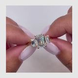 Almog Engagement Ring 2.7ct TCW, 14K Gold