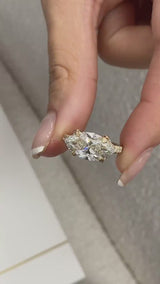 Mali Engagement Ring 3.45 Carat Yellow Gold