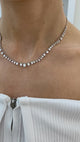 Diamond Chain Necklace 4.5 ct White Gold
