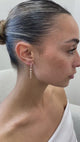 Diamond Drop Earrings 1.2 ct Rose Gold