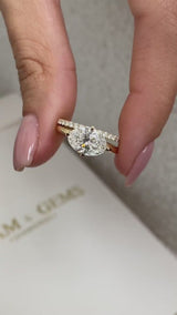 Myla-set Bridal Set Rings Set 2.1ct TCW, 14K Gold