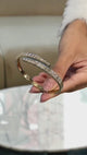 Diamond Bangle Bracelet 4.5 ct Yellow Gold