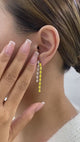 Diamond Drop Earrings 5.2 ct Yellow Gold