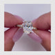 Hailey Engagement Ring 3.6ct TCW, 14K Gold