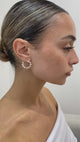 Diamond Hoop Earrings 2.9 ct Rose Gold