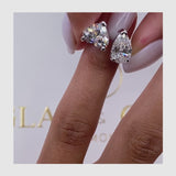 Toi-et Moi Engagement Ring 6ct TCW, 14K Gold
