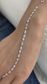 Diamond Tennis Bracelet 2.9 ct White Gold